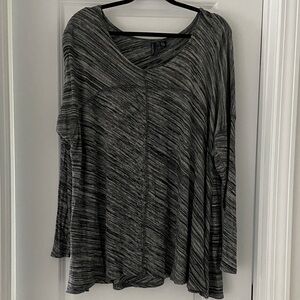 Cynthia Rowley Charcoal Long Sleeve Top